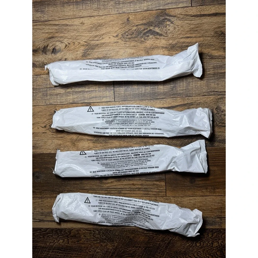 Lot‎ of 4 BeerTender Tubes – New & Sealed Replacement Tubes